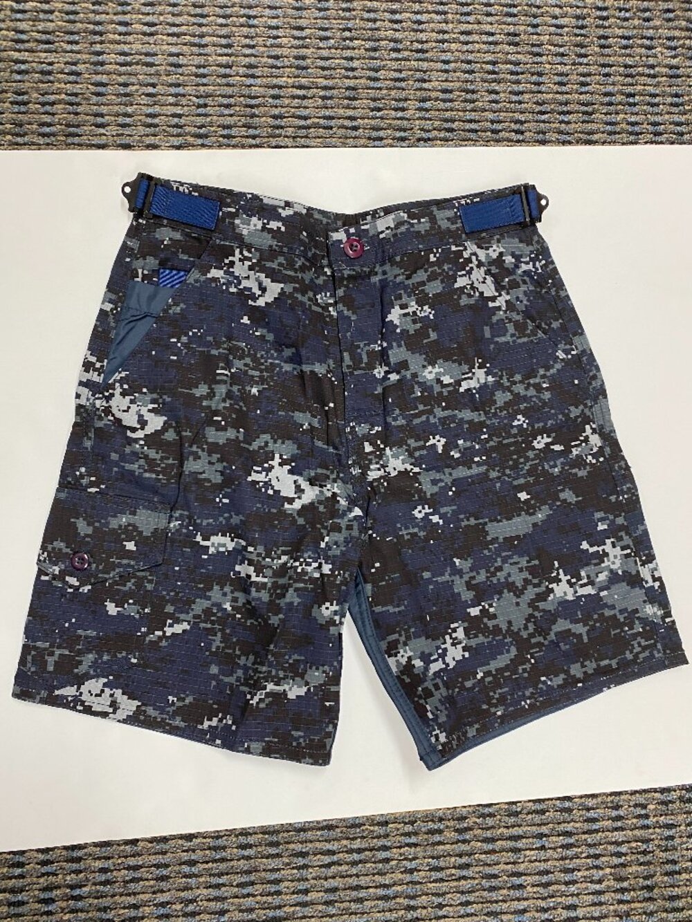 Birdwell Beach Britches Men's Ripstop Tactical Walkshorts - Navy Camo (S)